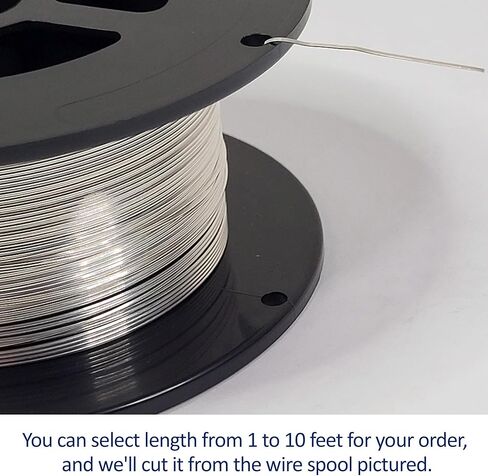 18 مقياس ، نصف الجولة ، نصف صلبة ، 940 الأرجنتيوم الفضة سلك - 2 قدم - لفن المجوهرات من Wizart in Kuwait