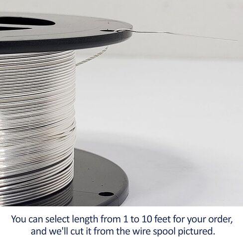 18 مقياس ، نصف الجولة ، نصف صلبة ، 940 الأرجنتيوم الفضة سلك - 2 قدم - لفن المجوهرات من Wizart in Kuwait