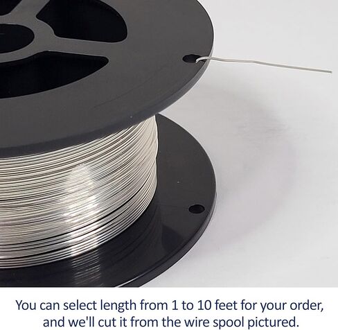 18 مقياس ، نصف الجولة ، نصف صلبة ، 940 الأرجنتيوم الفضة سلك - 2 قدم - لفن المجوهرات من Wizart in Kuwait