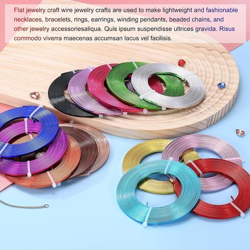 MECCANIXITY Aluminum Flat Wire, 3mm 18 Gauge Bendable Nose Wire Soft Craft Jewelry Wire for Jewelry Making Handmade Crafts DIY Bezel Sculpting, 2 Roll, Light Pink in Saudi Arabia