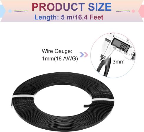 MECCANIXITY Aluminum Flat Wire, 3mm 18 Gauge Bendable Nose Wire Soft Craft Jewelry Wire for Jewelry Making Handmade Crafts DIY Bezel Sculpting, 2 Roll, Light Pink in Saudi Arabia