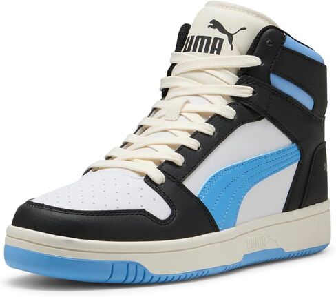 PUMA Men's Rebound Layup Sneaker, Dark Myrtle Black White, 13 in Saudi Arabia