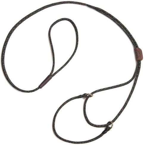 Mendota Pet Show Martingale Style Leash - Leash & Collar Combo, Made in The USA - Tan, 12 in x 1/8 in x 40 in in Kuwait