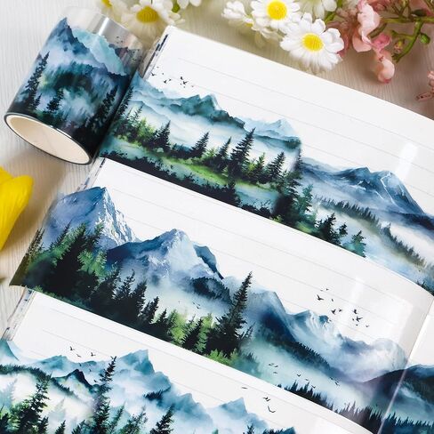 شريط الحيوانات الأليفة لمجلة Scrapbooking - غابات أخضر Junk Journal Scrappook Scrapbook Supplies ، سجلات الدفتر الزجاجة الزجاجة الديكور in Saudi Arabia