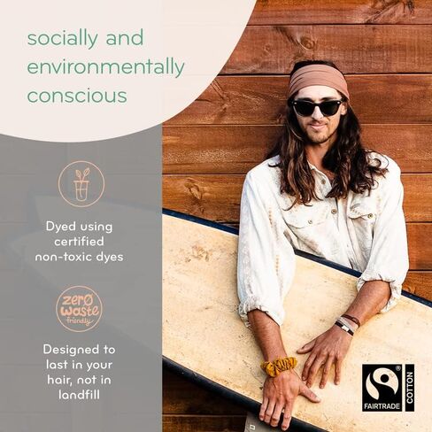 Head-Band for Men and Women - Durable, Plant-Based Hair Accessory - Versatile Sports Sweatband - Elastic Thick Sweat Band for Women & Men - Great for Running, Yoga, Exercise, etc in Saudi Arabia