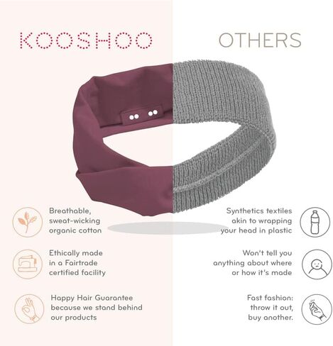 Head-Band for Men and Women - Durable, Plant-Based Hair Accessory - Versatile Sports Sweatband - Elastic Thick Sweat Band for Women & Men - Great for Running, Yoga, Exercise, etc in Saudi Arabia