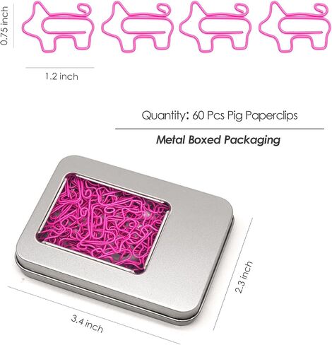 60 Squirrel Paper Clips Bookmarks, Squirrel Office Supplies Gifts in Saudi Arabia