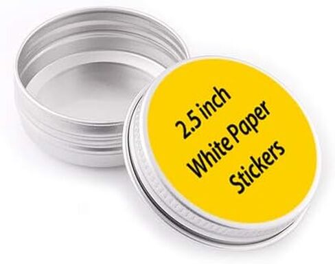 240 Labels Premium Custom Stickers Uncoated Paper 2.5 inch Round - Personalized Stickers for Business with Logo Name and Images in Saudi Arabia