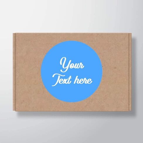 240 Labels Premium Custom Stickers Uncoated Paper 2.5 inch Round - Personalized Stickers for Business with Logo Name and Images in Saudi Arabia