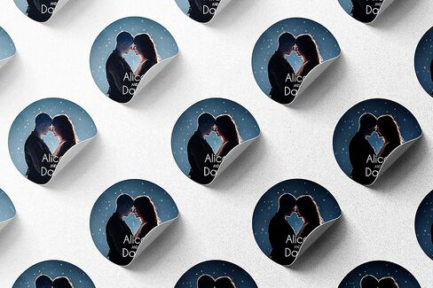 240 Labels Premium Custom Stickers Uncoated Paper 2.5 inch Round - Personalized Stickers for Business with Logo Name and Images in Saudi Arabia