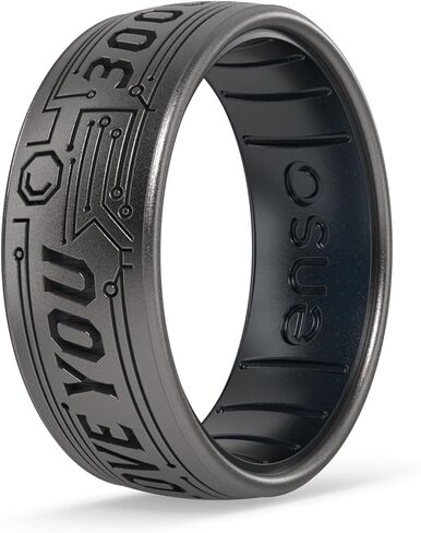 Enso Rings Marvel Dualtone Silicone Ring - Safe, Breathable Design - Featuring Fan-Favorite Marvel Superheroes in Kuwait