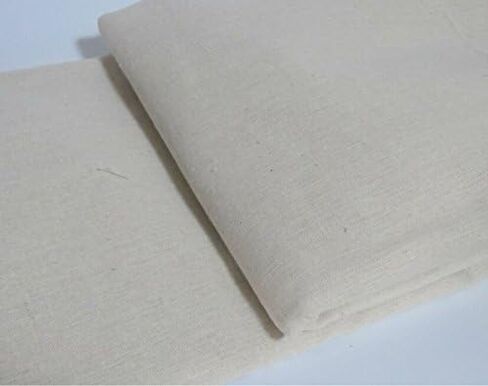Linen Fabric by The Yard - 3 Yard Linen Embroidery Fabric Plain Solid Color Cloth, 62 Inch Wide Cloth for Needlework, Quilting, Embroidery, Curtain, Garments Craft, Bright White in Kuwait