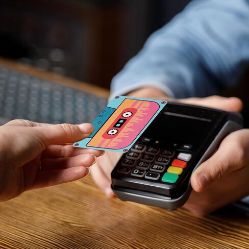 4pcs مجموعة بطاقة الائتمان البشرة ، مقاوم للماء لبطاقة الملصقات ملصقات لعبة ملصقات بطاقة البنك جلود - أسود in Kuwait