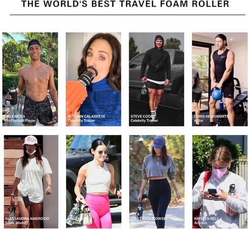 MOBOT Portable Travel Foam Roller Water Bottle with Sip Straw, Stainless Steel Screw Lid | Insulated Sports Water Bottle and Foam Rollers for Yoga, Workout, Home Gym, & Exercise 40oz. (Juicy) in Saudi Arabia