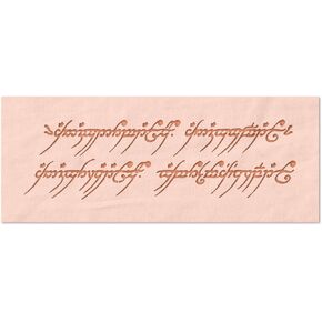 Stencil Stop One Ring to Rule Them All Stencil - Reusable for DIY Projects, Painting, Drawing, Crafts - 14 Mil Mylar Plastic (9 x 2.63 inches)