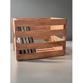 Darla'studio 66 Vinyl Record Holder Wood Crate