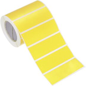PATIKIL Colored Thermal Labels 3x1 Inch, 500 Pcs Color Direct Thermal Printer Sticker Label Rectangle Adhesive Paper Sticker Roll for Shipping Address Mailing Name, Yellow