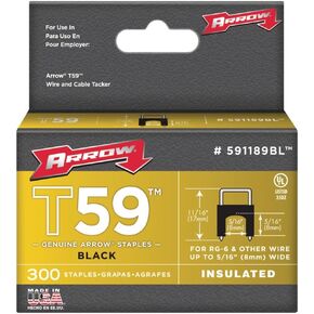 Staple المعزول ، T59 ، 13/64 L ، PK300