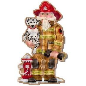 Mill Hill Firefighter First Responder Santas 2025 Beaded Cross Stitch Kit MH202532