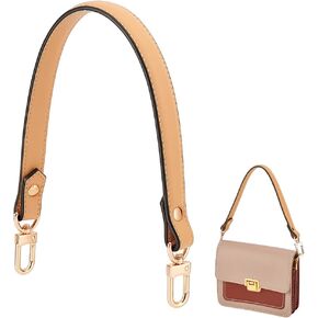 PH PandaHall Genuine Leather Purse Short Bag Strap, Leather Bag Handle Replacement Shoulder Bag Straps for Handbag Bag