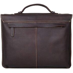 Business Briefcase， Handmade Briefcase Top Grain Leather Laptop Bag Messenger Shoulder Bag for Business Office Laptop