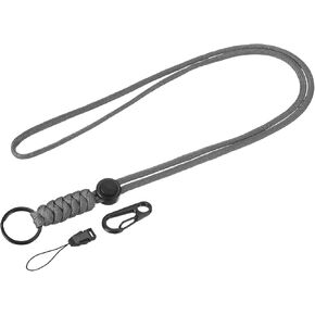 YOKIVE Paracord Lanyards, Necklace Keychain Cord Metal Clasp Hooks Ring Straps | Great for Home Keys, ID Card, Badge Holders
