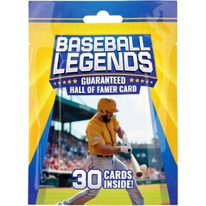 Baseball Legends Pack| 30 Baseball Cards | Guaranteed Hall of Fame Player Sports Card