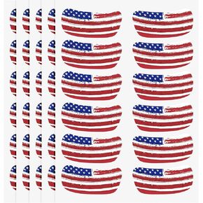 Anwyll Eye Black Stickers - 100Pairs Sport Eyes Black Stickers Self-Adhesive Baseball Football Softball Under Eyeblack Strips Sticker with 1Pc White Pencil for Kid Adult Sport Game Accessory Birthday
