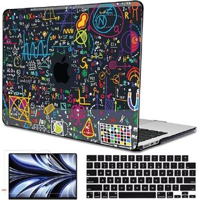 for 2025 MacBook Air 13.6 Inch Case M4 A3240 M3 A3113 M2 A2681 2022 2023 2024 Release, Printed Pattern Plastic Hard Shell Case Keyboard Cover for Mac 13 Air M4 Chip Touch ID, Constellation