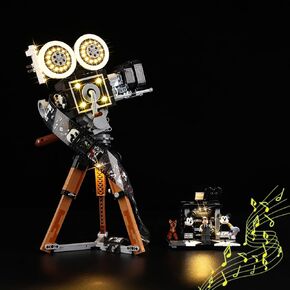 BrickSoul Led Light Kit for Lego Walt Disney Tribute Camera, Compatible with 43230 Building Blocks Model Lego Light Kit, Light Up Your Legos - NO Lego Blocks Set (Classic Version)