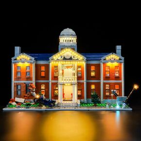LED Light Kit Compatible with Lego X-Men: The X-Mansion 76294, Creative Lighting Set Accessories Compatible with Lego 76294 X-Men: X-Mansion, No Models Only Light (Customized RC Version)
