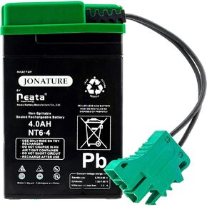 6V 4Ah Battery for 6 Volt for Peg Perego for JohnDeere Express IGED1088 / for JohnDeere Utility Tractor IGED 1069 / Li Red Tractor IGED1068 Children Ride On Car