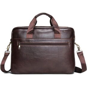 Business Briefcase，Laptop Bag for, Laptop Bag with Chic Metal Top-Handle,Business School Work Briefcase Two Carry Ways