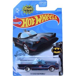 Hot Wheels Batmobile 118/250, Black with Blue Flames Die-Cast Car