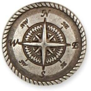 Tandy Leather Button Concho Compass 3/4" (19 mm) 11330-04