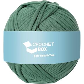 T-Shirt Yarn for Crocheting Knitting - Tshirt Yarn for Slippers Storage Baskets Projects Bags Blanket Cushions, T Shirt Yarn 400g (14oz), DIY Handmade Knitting Gift, Black