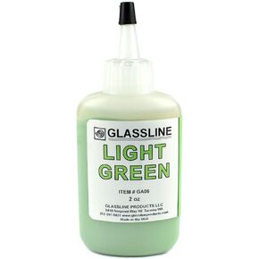 Light Green GLASSLINE FUSING PAINT PEN 2 oz Bottle