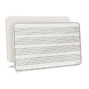 11" x 17" x 1/8" Double-Sided Non-Magnetic Music Lapboards with 4 Sets of Music Staff Lines (11" x 17", Music Staff)