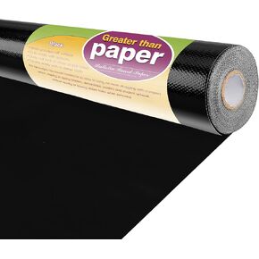 Rsgift Black Bulletin Board Paper Roll 4ft x 15ft, Waterproof Bulletin Board Fabric for Walls, Reusable Bulletin Boards Background Decorations for Classroom, Offices, Crafts & DIY