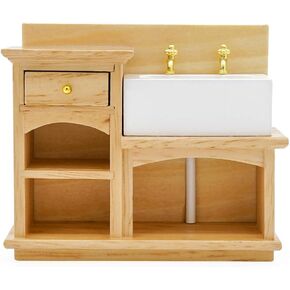 Odoria 1/12 Miniature Kitchen Sink Dollhouse Furniture Accessories