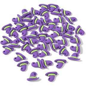 50 Pieces Mini Witch Hats Purple Halloween Resin Witch Hat Decorations Miniatures Witch Craft for Halloween Party DIY Hair Clips Material