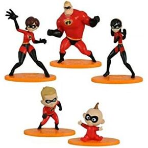 مجموعة Topper Cake the Incredibles من 5 مستلزمات للحفلات ، حزمة الديكور كعكة عيد ميلاد الأطفال in Saudi Arabia