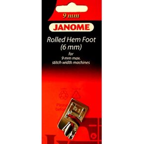 Janome Rolled Hem Foot (6mm) #202080006 9mm Max Stitch Width Machines