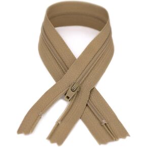 YKK #3 Coil Zipper, 7 inch Length, Aztec Beige 896 (100 Pack)