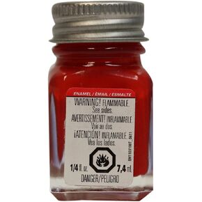 Testors Enamel 1/4oz Bottle Flat Red