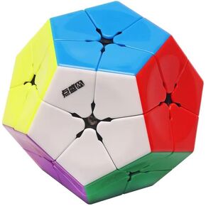 CuberSpeed Diansheng Kilominx M Magnetic 2x2 Kilominx stickerless Speed Cube 12 Sided Cube stickerless Puzzle (Black internals)