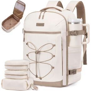 LOVEVOOK Travel Backpack,50L Carry On Backpack Large Fits 17.3" Laptop,TSA Personal Item Travel Bag with 3 Packing Cubes,Water Resistant Laptop Bag Travel Essentials for Weekender Business Hiking