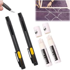 Devotcarct Heat Erasable Fabric Marker for Sewing, Embroidery, Quilting, Heat Disappearing Washable Sewing Chalk Pencil Fabric Marking Pen, Knitted Fabrics, DIY Sewing Tools (Set2)