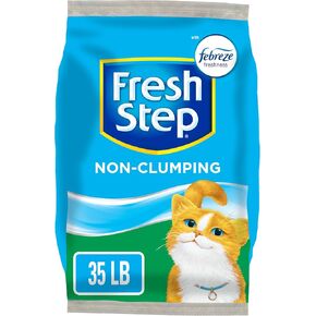 Fresh Step Non Clumping Cat Litter With Febreze Freshness, With 7-Day Odor Control, 35 lb. Bag