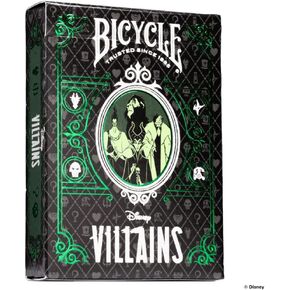 Bicycle Disney Villains (Green) by US Playing Card Co.